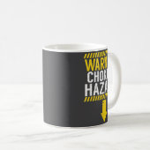 Warning Choking Hazard _ Funny Joke Gift For Men  Koffiemok (Voorkant rechts)