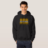 Warning Dog Is Amazing Beware Owner Protective Fun Hoodie (Voorkant volledig)