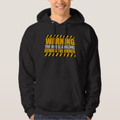 Warning Dog Is Amazing Beware Owner Protective Fun Hoodie (Voorkant)