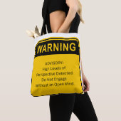 WARNING: High Levels of Perspective Detected  Tote Bag (Dichtbij)