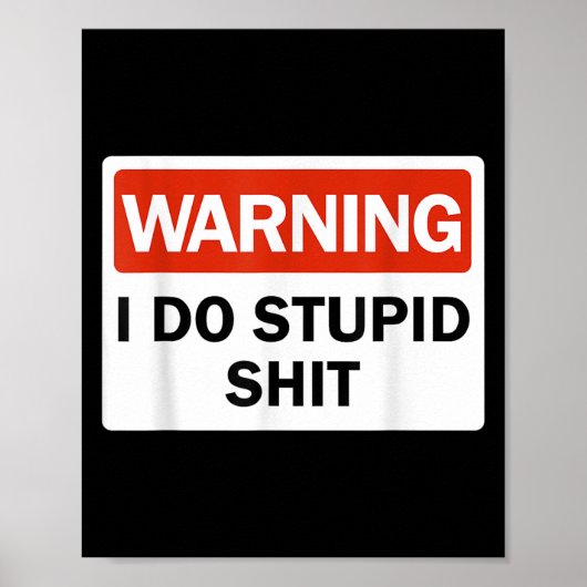 Warning I Do Stud Funny Warning I Do Stud  Poster (Voorkant)