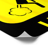 Warning I Fart Funny Fart Zone Gy Farting Gag Gift Poster (Hoek)