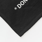 Warning I Have A Crazy Wife Fleece Deken (Hoek)