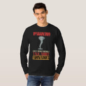 Warning I May Spontaneously Talk About Tornadoes T-shirt (Voorkant volledig)