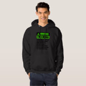 Warning I'm A Vegan It's A Lifestyle Funny Vegan V Hoodie (Voorkant volledig)
