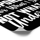 Warning I'm Only Resnsible For What I Say Funny  Poster (Hoek)