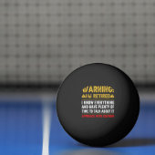 Warning I'm Retired I Know Everything Funny Retire Pingpongbal (Net)