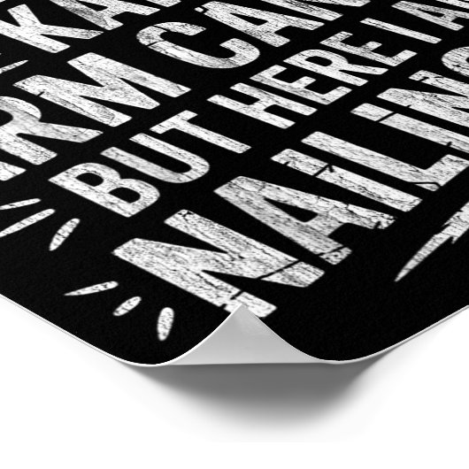 Warning It's Noteasy To Be Karen's Arm Candy  Poster (Hoek)