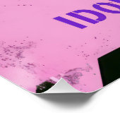 Warning K-Pop Dance Practice and Idol Training Perfect Poster (Hoek)