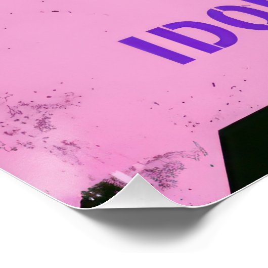 Warning K-Pop Dance Practice and Idol Training Perfect Poster (Hoek)