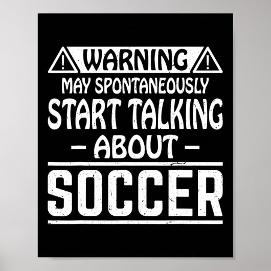 Warning May Spontaneously Start Talking About Socc Poster (Voorkant)