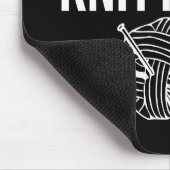 Warning - May Start Talking About Knitting Muismat (Hoek)