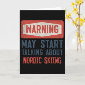 Warning May Start Talking About Nordic Skiing  Kaart (Gele Bloem)