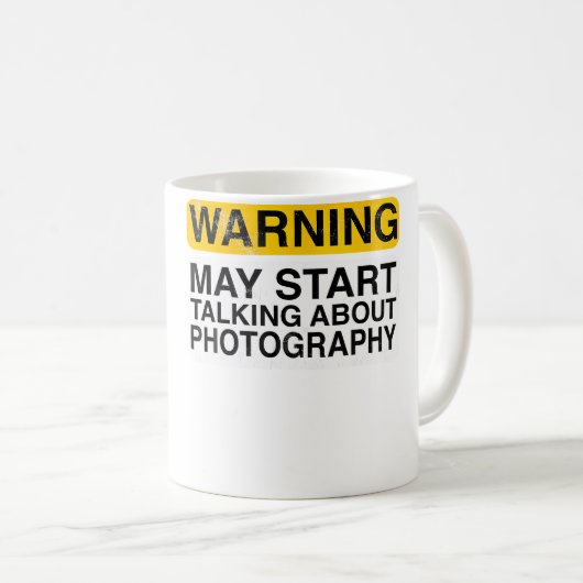 Warning May Start Talking About Photography - Funn Koffiemok (Voorkant rechts)