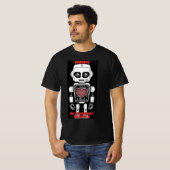 Warning: May Talk About AI Men's Black T-shirt (Voorkant volledig)