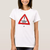 Warning Monday Mood Ahead – Monday Humor T-shirt (Voorkant)