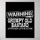 Warning Mpy Old Approach With Caution Funny Poster (Voorkant)