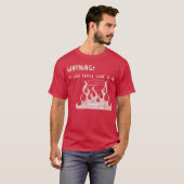 Warning My Low Coffee Light Is On T-shirt (Voorkant volledig)