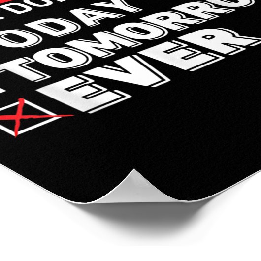 Warning Notice Please Do Not Try Me Today Tomorrow Poster (Hoek)