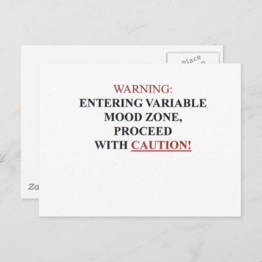 WARNING.pdf Briefkaart (Voorkant / Achterkant)