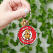 Warning Peanut Allergy Alert Sleutelhanger (Hand)