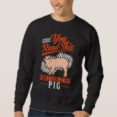 Warning Piggy Farmer Pig Trui (Voorkant)