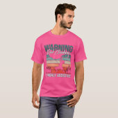 Warning Rock Climbing Is Highly Mountaineering fun T-shirt (Voorkant volledig)