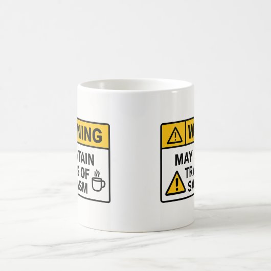 Warning: Sarcasm Inside – Office Mug Koffiemok (Center)