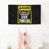 Warning Sign Rock Tumbling Shirt Gem Lapidary Spandoek (Insitu)