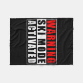 Warning Ski Mode Activated 1  Fleece Deken (Voorkant (Horizontaal))