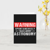Warning Sntaneously Talks About Astronomy Teacher Kaart (Gele Bloem)