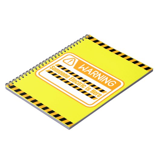 Warning Someone Electric is Here Notebook Notitieboek