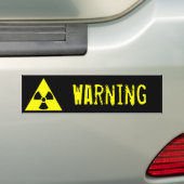 Warning-spectrum Bumpersticker (Op auto)