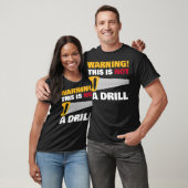 WARNING This Is Not A boy space 8th birthday funn T-shirt (Unisex)