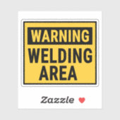 Warning Welding Area Sticker (Vel)