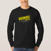 WARNING WILL TALK ABOUT BASKETBALL   T-SHIRT (Voorkant)