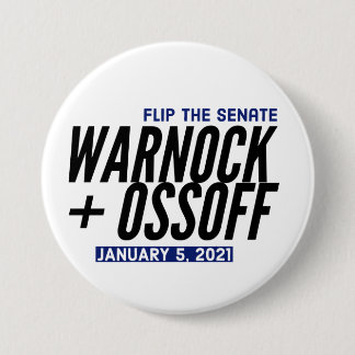 Warnock Our Ossoff Ronde Button 7,6 Cm