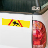 Warnung vor dem Elch Bumpersticker (Op Truck)