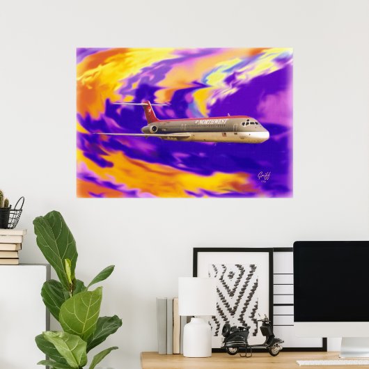 Warp 7 DC-9 Poster (Thuiskantoor)