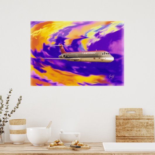 Warp 7 DC-9 Poster (Keuken)