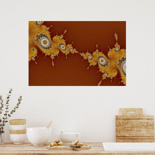 Warp - Fractal Poster (Keuken)