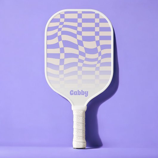 Warped Check paars Pickleball Paddle