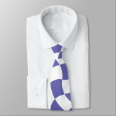 Warped Checkerboard Checks Pattern Retro Stropdas (Gebonden)