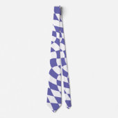 Warped Checkerboard Checks Pattern Retro Stropdas (Voorkant)