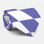 Warped Checkerboard Checks Pattern Retro Stropdas (Opgerold)