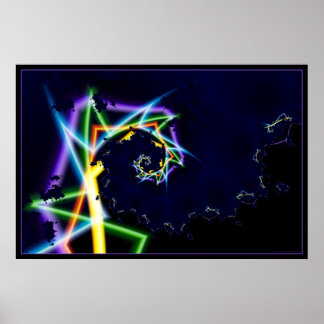 warpsnelheid neon 2 poster