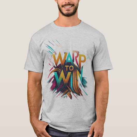 Warpsnelheid vooruit t-shirt (Voorkant)