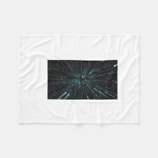 warpspeed Sticker Fleece Deken (Voorkant (Horizontaal))