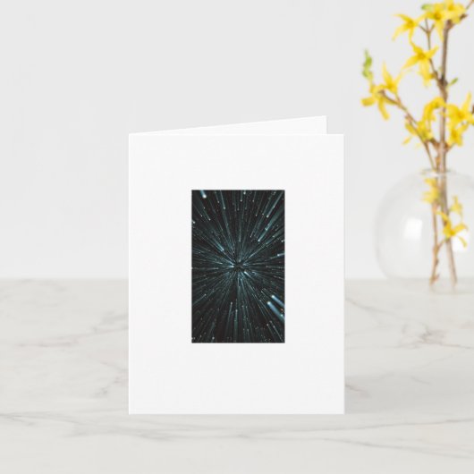 warpspeed Sticker Kaart (Gele Bloem)