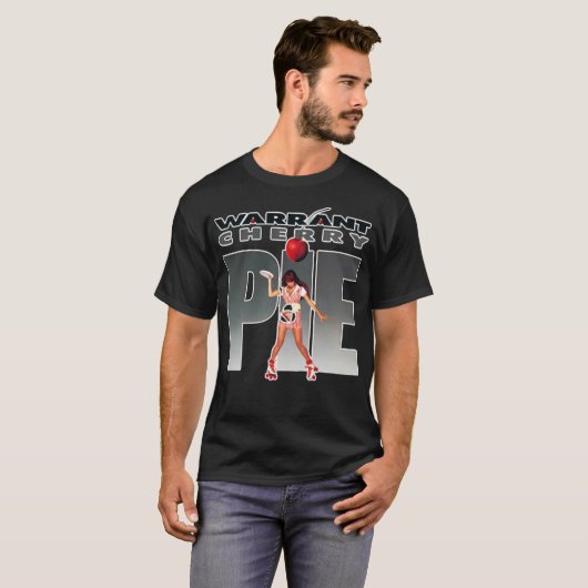 Warrant Band Glam Metal Band Muziek en Kunst Tour T-shirt (Voorkant volledig)